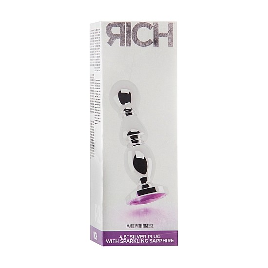 Joyas Anales Rich Tap N Anal Plata Cm Con Zafiro Morado Joyas Anales Rich