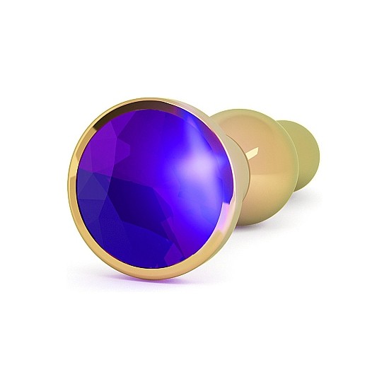 Tapon Anal Rich Tap N Anal Oro Cm Con Zafiro Morado Tapon Anal Rich