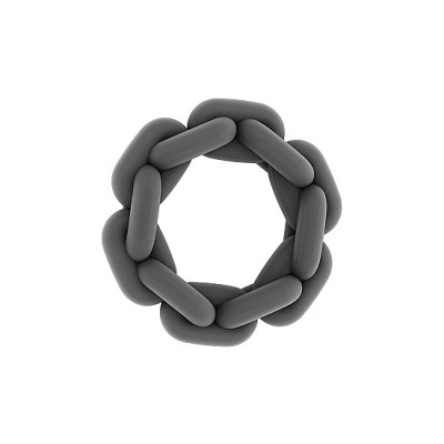 Anillo pene cadena gris SONO N. 5