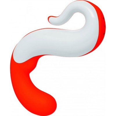 VIBRADOR RECARGABLE DELIGHT  Blanco / Naranja 