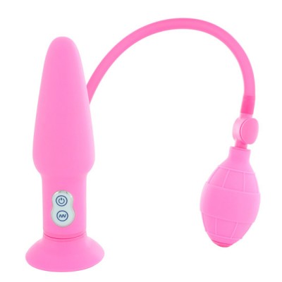 Pene anal hinchable con vibracion SEVEN CREATIONS Rosa