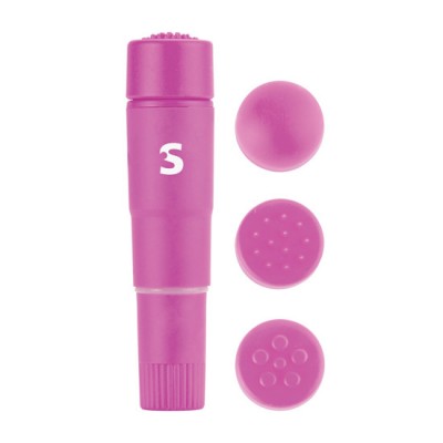  VIBRADOR MASAJEADOR 4 CABEZALES ROSA