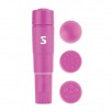  VIBRADOR MASAJEADOR 4 CABEZALES ROSA