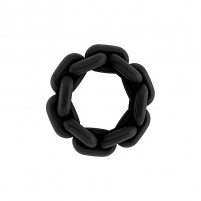 Anillo pene negro con cadena SONO N. 5