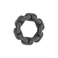 Anillo pene cadena gris SONO N. 5