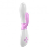 Vibrador conejito OVO K2 Blanco/Rosa