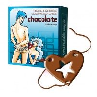 Tanga comestible sabor chocolate (hombre)