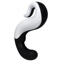 VIBRADOR RECARGABLE DELIGHT  Blanco / Negro 